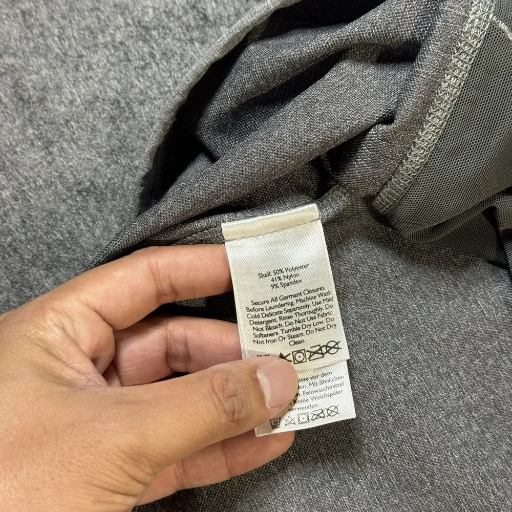 Eddie Bauer Jacket Mens XL Gray First Ascent Soft Shell Full Zip Outdoor Camping